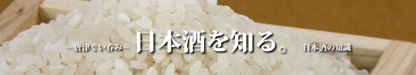 唐津ぐい呑み－日本酒を知る　日本酒の知識
